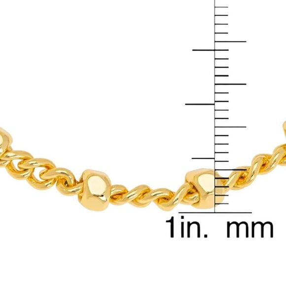 Macy's
14k Gold Plated Chain Link Bracelet - Picture 2 of 5